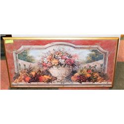 FLOWER AND FRUIT PORTRAIT.