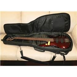 BASS GUITAR IBANEZ SDGR BURGUNDY WITH SOFT CASE