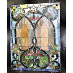 ARTESANAL COLOURED GLASS DISPLAY 17” X 21”