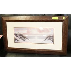FRAMED PRINT OF SEASIDE BY DIANE RENERHEL