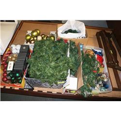 LARGE LOT OF CHRISTMAS DECORATIONS-6 BOXES TOTAL