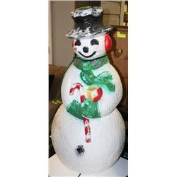 VINTAGE LIGHT UP SNOWMAN