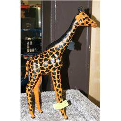 100% GENUINE LEATHER MADE IN INDIA GIRAFFE 20"H