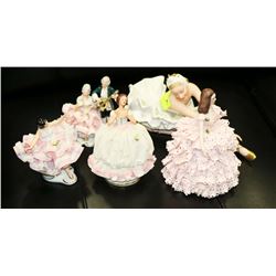 LOT OF 5 ASSORTED VINTAGE FIGURES