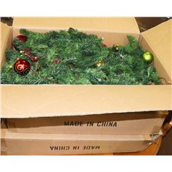 LOT OF 3 GARLAND WITH BATTERY OPERATED LIGHTS