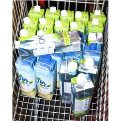 SHOPPING CART OF ASSORTED JUICES-CART NOT INCL