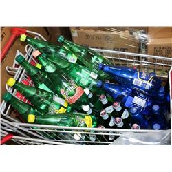 SHOPPING CART WITH PERRIER WATER AND MONTALLIER