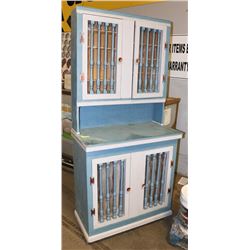 KITCHEN BUFFET CABINET, 2 TONE BLUE GREY