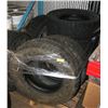 Image 1 : PALLET OF MISC TIRES AND RIMS-SET OF 4