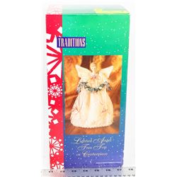 TRADITIONAL LIGHTED ANGEL TREE TOP OR CENTERPIECE