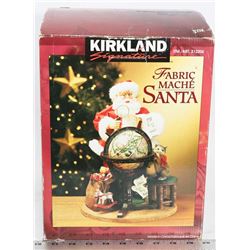 KIRKLAND SANTA WITH GLOBE IN ORIGINAL BOX