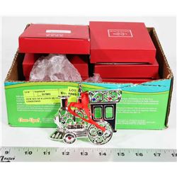 NEW SET OF 8 LENOX SILVERPLATE CHRISTMAS