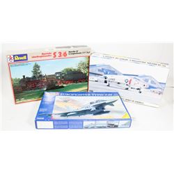 3 VINTAGE MODEL KITS.