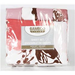 NEW BAMBOO LIVING QUEEN SHEET SET ON CHOICE
