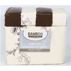 NEW BAMBOO LIVING QUEEN SHEET SET ON CHOICE