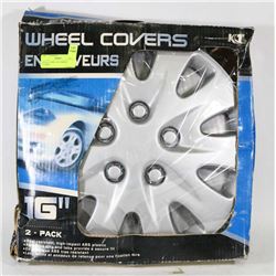 LOT OF 2 NEW  16"  AUTO WHEEL COVERS,