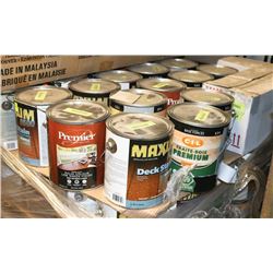 LOT OF 5 ASSORTED STAINS AS THEY COME