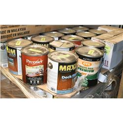 LOT OF 5 ASSORTED STAINS AS THEY COME