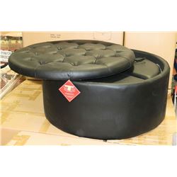NEW ROUND OTTOMAN WITH STOW AWAY STOOLS