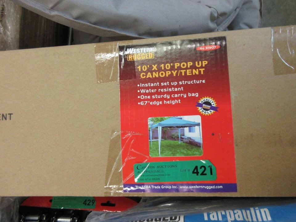 New Western Rugged 10 x 10 Foot Pop Up Canopy