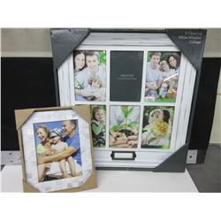 2 New Picture Frames / 1 has 6 picture windows 4x6 / other is 5x7
