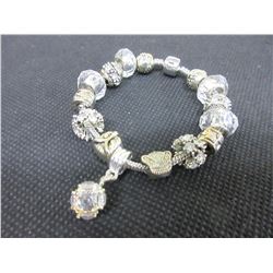 New Pandora style Charm Bracelet / silver makes a great gift