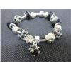 Image 1 : New Pandora style Charm Bracelet / black makes a great gift