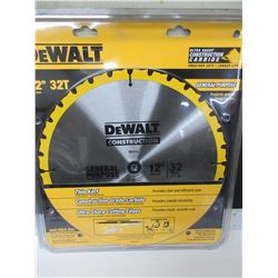 New DeWalt 12 inch 32 tooth General Perpose Blade / thin with carbide teeth