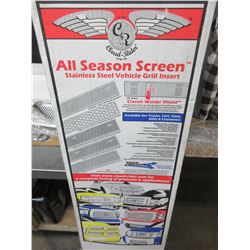 New All Season Truck Grill Insert / Stainless Steel fits 2013-15 Dodge 2500-