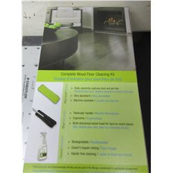 New Complete WOOD Floor Cleaning Kit / Cleaner-Mop with Handle -Mop