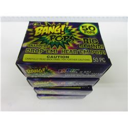 4 Box's of BANG POPS 50 per box / drom em or throw em big bang sound
