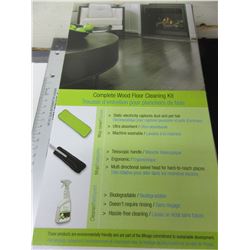 New Complete WOOD Floor Cleaning Kit / Cleaner-Mop with Handle -Mop