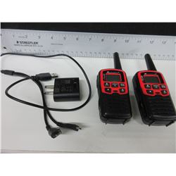MidLand Walkie Talkies Tested working / NOTE: 1 charge port for cable is