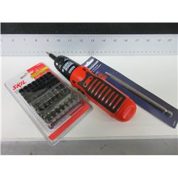 Cordless Screwdriver with Bit set and long #2 Robertson
