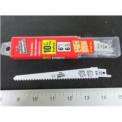 Pack of 10 New Recip/Sawsall Blades Vermont American Swiss Made