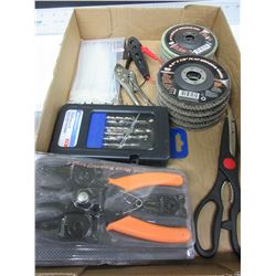 New Tool Assortment / Snap ring Pliers / Masonary bits / Flap wheels Etc.