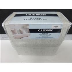 New Cannon QUEEN 4 piece Sheet set