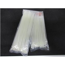 2 New Packs of Cable / Zipties 100 per pack 6 inch and 8 inch