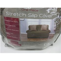 One piece Stretch Slip cover  fits Loveseat up to 68" wide