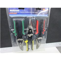 New Mastercraft Aviation Tin Snips set of 3