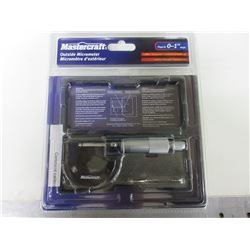New Mastercraft Outside Micrometer range 0 - 1"