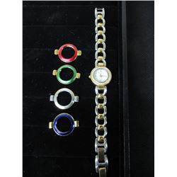 Anne Klein ll Women's Diamond Watch with 4 extra bezels