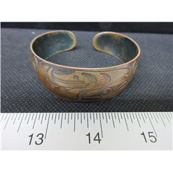 WOW! Real Deal Harold Alfred west coast Copper Bangle signed