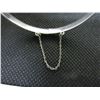 Image 4 : Sterling Silver 925 Bangle with safety chain
