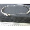 Image 5 : Sterling Silver 925 Bangle with safety chain