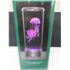 Image 1 : New Jellyfish Aquarium LED Lighted desktop aquarium / 2 synthetic Jellyfish