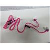 Image 2 : New DinoSaur Driver Zippered Headphones / Pink