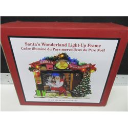 Santa's Wonderland Light up Frame 4 x 6" for your Santa Picture