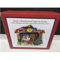 Santa's Wonderland Light up Frame 4 x 6" for your Santa Picture