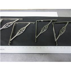 4 New Shelf Brackets 7" x 8"